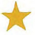 Mylar Confetti Shapes Star (2")